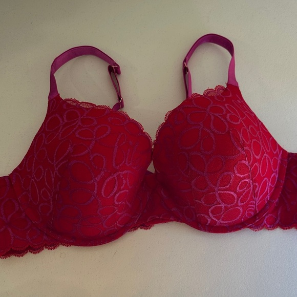 Savage X Fenty Vibrant Red Lace Bra - Picture 2 of 5